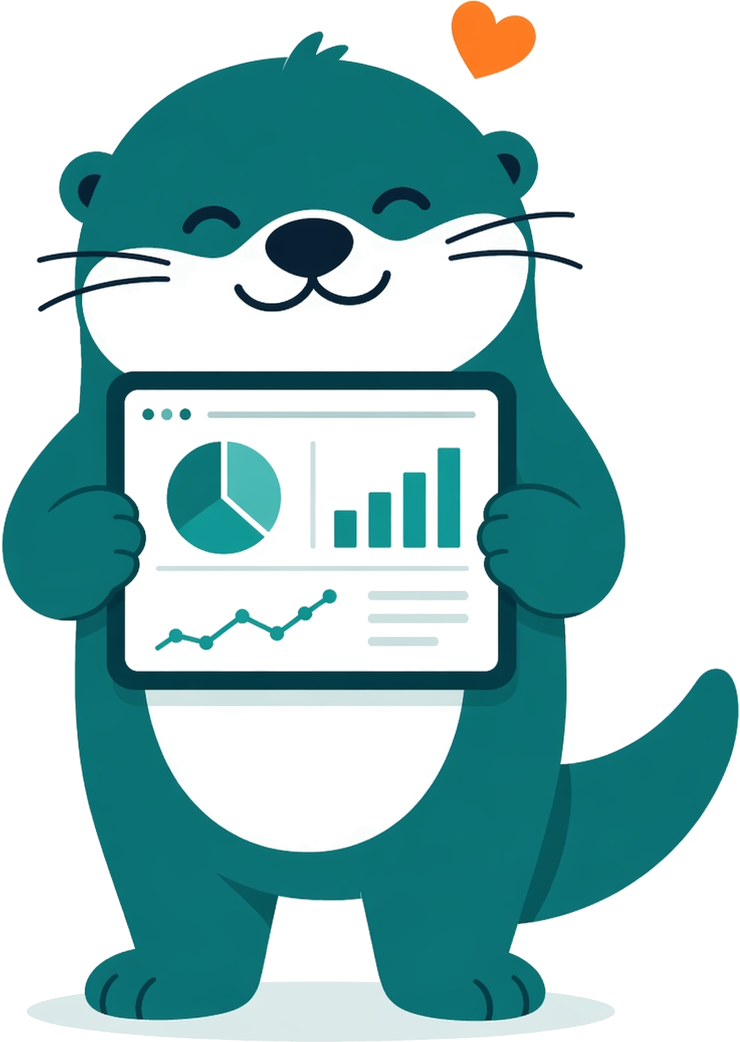 BizOtter data analyst mascot